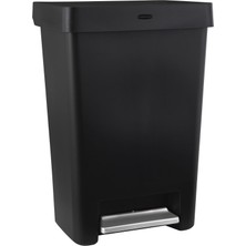 Die Grup Rubbermaid Kapaklı Mutfak Çöp Kovası, 13 Galon, Siyah, Ev/mutfak/daire/garaj Için Çöp Kovası