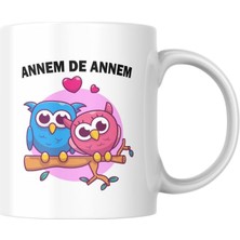 Die Grup Annem Baskılı Kupa Bardak Komik Yazılı Hediyelik Çay Kahve Kupası