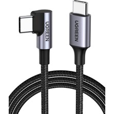 Die Grup Ugreen 2.0 A, 60 W Usb-C & Usb-C, 90 Derece Şarj ve Data Kablosu, 1 Metre, ACBUGN50123A