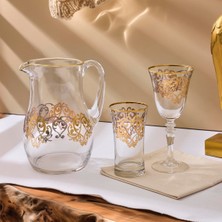 Die Grup Aryıldız Veronica Gold-Platin 25 Parça 12 Kişilik Su Seti