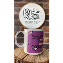 Die Grup Rakkun Shop Köpekler Gibi Çalışan Biri Baskılı Kupa Bardak Mug