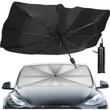 Die Grup Sedan Suv Araba Güneşliği, Ön Cam Uv Işınları ve Isı Için Güneşlik Koruyucu, Katlanabilir Ön Cam Güneşlik Şemsiyesi, Arabayı Serin Tutun, Kullanımı Kolay/saklayın, 137 cm x 81 cm