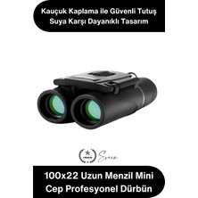 Svein #cepdürbünü Dürbün 100X22 Uzun Menzil Mini Cep Profesyonel Kauçuk Kaplama Su Geçirmez Kamp Doğa Kuş Gözlem Avcılık Seyahat Outdoor Kompakt Optik Çift Gözlü Taşınabilir Görüş Cihazı