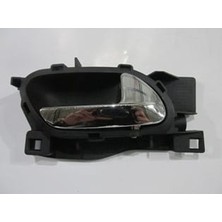 Oto101 Peugeot 407- 04/11; Ön Kapı Iç Açma Kolu Sağ Siyah (Elceği Nikelajlı) (Hushan)