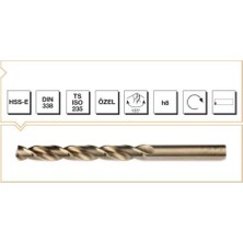Die Grup Makina Takım Endüstrisi A.ş. Hss-E Din 338 Rn Altın Seri Matkap Ucu 2.5 mm