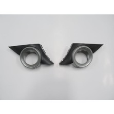 Oto101 Peugeot 207- 06/09; Sis Lamba Kapağı Sağ/sol Set (2 Parça) Sis Delikli Çerçevesi Gri