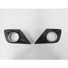 Oto101 Peugeot 207- 09/12; Sis Lamba Kapağı Sağ/sol Set (2 Parça) Sis Delikli Çerçevesi Gri