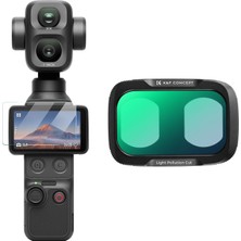 Die Grup K&f Concept Dji Osmo Pocket 4p Için Işık Kirliliği Önleyici Filtre (Anti-Light Pollution) (Metal)