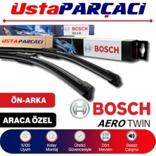 Die Grup Bosch Vw T-Roc ile Uyumlu 2022-2025 Aerotwin-Rear Ön Arka Silecek Takımı A102S A335H