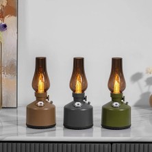 Katjmer KT-H03 Retro Gazyağı Lambası Nemlendirici | 260 ml | Ultrasonik Sessiz Serin Buhar Difüzörü