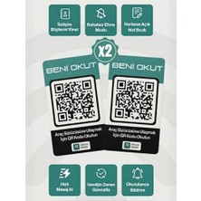 Die Grup Gözcü Mobil 2'li Qr Numarasız Numaratör Yeni Nesil Araç Motosiklet Numara Gizler Oto Park Kartı Dijital Kimlik