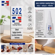 Evobond 502 Süper Yapıştırıcı – Hızlı ve Güçlü Siyanoakrilat Yapıştırıcı