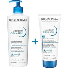 Die Grup Bioderma Atoderm Cream Ultra Normal ve Kuru Ciltler Için Nemlendirici Yüz, Vücut Bakım Seti 500 ml + 200 ml