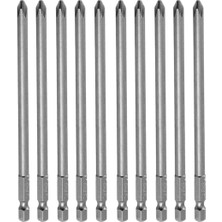 Die Grup (10'lu Set) Mıknatıslı Yıldız Ph2 Bits Uç 150 mm 10'lu Set Kutulu Manyetik 1/4 Matkap Ucu 15 cm Uzunluk