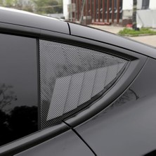 Die Grup Tesla Model Y Juniper (2025+) Uyumlu Arka Kelebek Camı Panjuru - 4 Farklı Renk Seçeneği (Sportif Yan Cam Kaplama) (Parlak Karbon Fiber)