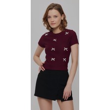 Myes Butik Özgürlük Yazılı Beyaz Tshirt