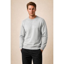 Redline Lines Regular Fit Kışlık Sweatshirt Gri