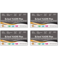 Krinol Nadh Plus - Krill Yağı - Nadh - Koenzim - Q10 - Glutatyon - Resveratrol - Safran x 4 Kutu