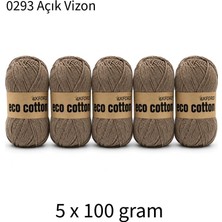 Oxford İplik 5'li Paket Eco Cotton 100GR-200M NO:0293 Açık Vizon