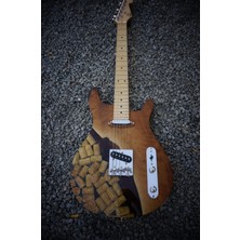 Puandorg Elektro Gitar Wine Custom Epoksi & Yıllanmış  Ağaç