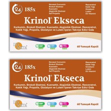 Krinol Ekseca - Novasol Curcumin, Brokoli, Kuersetin, Akgünlük, Propolis, Resveratrol - 2 Kutu