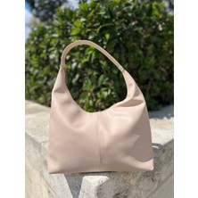 SS Trend Store Kadın Büyük Boy Omuz Çantası Fermuarlı Geniş Iç Hacimli Hobo Bag Günlük Shopper Çanta