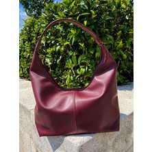 SS Trend Store Kadın Büyük Boy Omuz Çantası Fermuarlı Geniş Iç Hacimli Hobo Bag Günlük Shopper Çanta