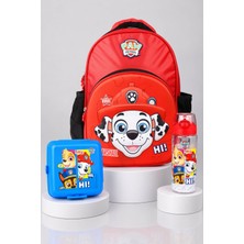 x Dekomus Lisanslı Paw Patrol Marshall 40 cm Büyük Boy Okul Çantası,beslenme Kabı,matara Seti