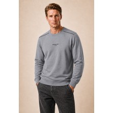 Redline Qwen Bisiklet Yaka Regular Fit Kışlık Sweatshirt Füme