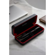 Scrikss x Dekomus Cep Defteri Hediyeli Ömür Boyu Garantili Premium Özel Deri Kutulu Noble 35 Roller Kalem Metalik Seri