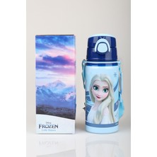 x Dekomus Lisanslı Elsa Frozenıce Princess Collection 500 ml Çelik Matara