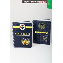 Lisanslı Fenerbahçe Özel Tasarım Puzzle Figürlü Spiralli A5 Defter  80 Yaprak
