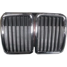 Oto101 Bmw 3 Serı- E30- 84/91; Ön Panjur Orta Nikelajlı/siyah (Tyg)