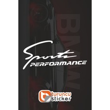 Turuncu Sticker Sport Sticker Etiket 20x9 cm – Araç – Motor – Laptop - Kask Etiket Sticker