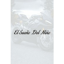 Turuncu Sticker El Sueno Del Nino (Bir Çocuğun Rüyası) Etiket 15x1,8 cm – Araç – Motor – Kask Etiket Sticker