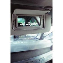 Turuncu Sticker Çok Güzelsin Araba Güneşlik Ayna Yazısı -Etiket Sticker 8x2cm