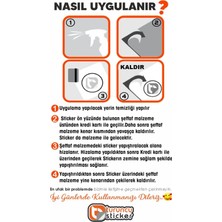 Turuncu Sticker ALLAH Yazısı (Arapça) Sticker Etiket 5x5 cm – Araç – Motor – Laptop - Kask Etiket Sticker
