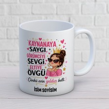 AJANS408 Kişiye Özel Elti Tasarımlı Evin Yıldızı Belli Yazılı Isimli Seramik Kupa