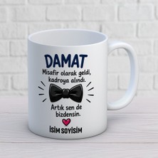 Ajans 313 AJANS352 Kişiye Özel Damat Tasarımlı Kadroya Alındı Yazılı Isimli Seramik Kupa Bardak