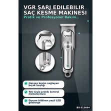 Sepetopia Şarj Edilebilir 0 Bıçak Kafalı Profesyonel Saç Kesme ve Tıraş Makinesi BX-313694