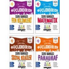 Ankara Yayıncılık Ankara Yayınları 6. Sınıf Matematik + Fen Bilimleri + Sosyal Bilgiler + Paragraf Güçlendiren Soru Bankası