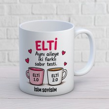 Ajans 313 AJANS351 Kişiye Özel Elti Tasarımlı Sabır Testi Yazılı Isimli Seramik Kupa Bardak