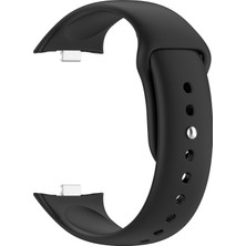 Caseonn Honor Watch X5i Kordon Esnek Spor Silikon Kayış Siyah