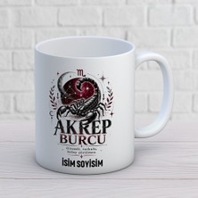 Ajans 313 AJANS320 Kişiye Özel Akrep Burcu Tasarımlı Isimli Seramik Kupa Bardak