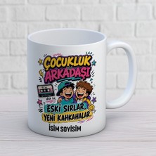 AJANS370 Kişiye Özel Arkadaş Tasarımlı Hayatın En Iyi Yan Ürünü Isimli Seramik Kupa