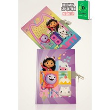 Gabby's Dollhouse x Dekomus  Lisanslı Gabby’s Dollhouse Kilitli Hatıra Defteri
