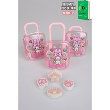 x Dekomus Lisanslı My Melody Çekçekli Bavul 4'lü Silgi Tek Adet