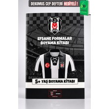 Lisanslı Beşiktaş Efsane Formalar +5 Yaş Boyama Kitabı