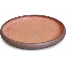 Porser Taş Serisi Bordo Pasta Tabağı 22Cm