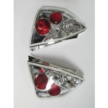 Oto101 Honda Jazz- 01/08; Modifiye Stop Lambası Sağ/sol Set 2 Parça Beyaz/nikelajlı (Tyc)
